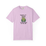 Glass Jar Frog Illustration T-shirt | Frog in Water Jar