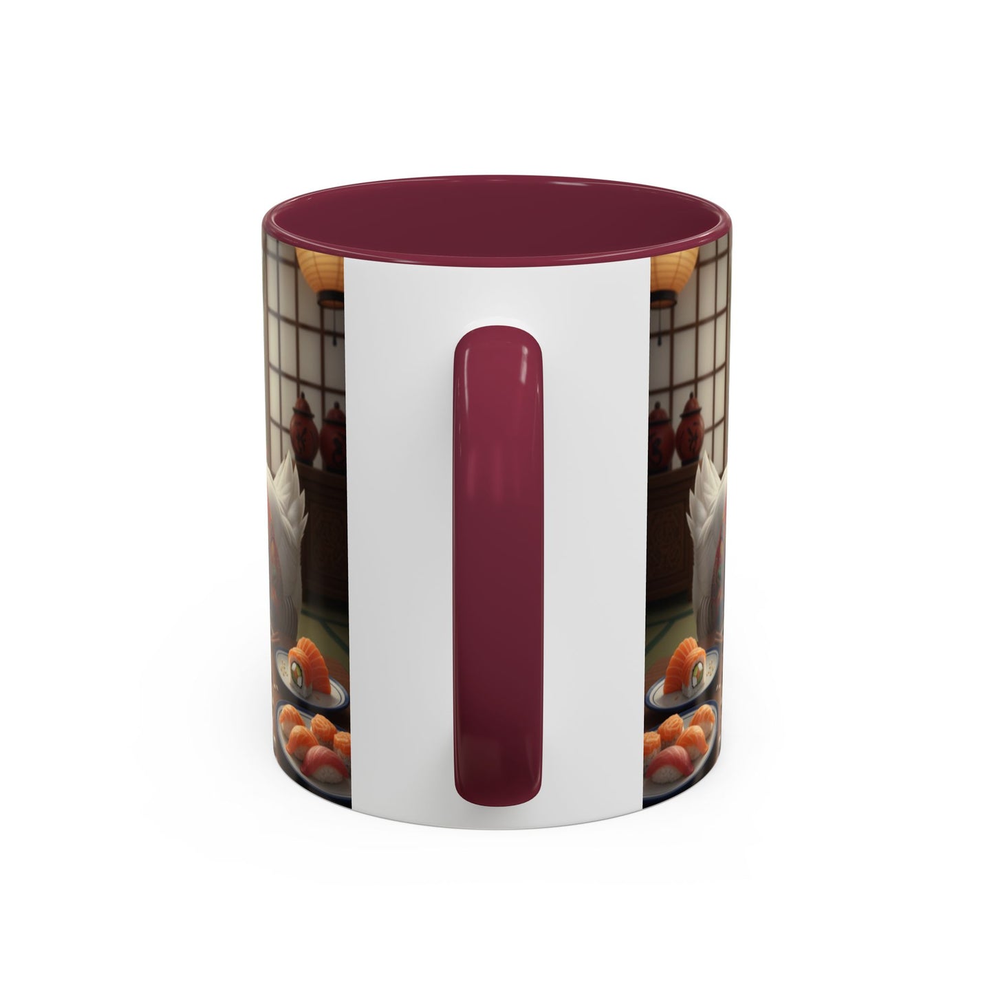 Goose with Sushi Mug | Japanese Tea Room Illustration
