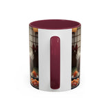 Goose with Sushi Mug | Japanese Tea Room Illustration