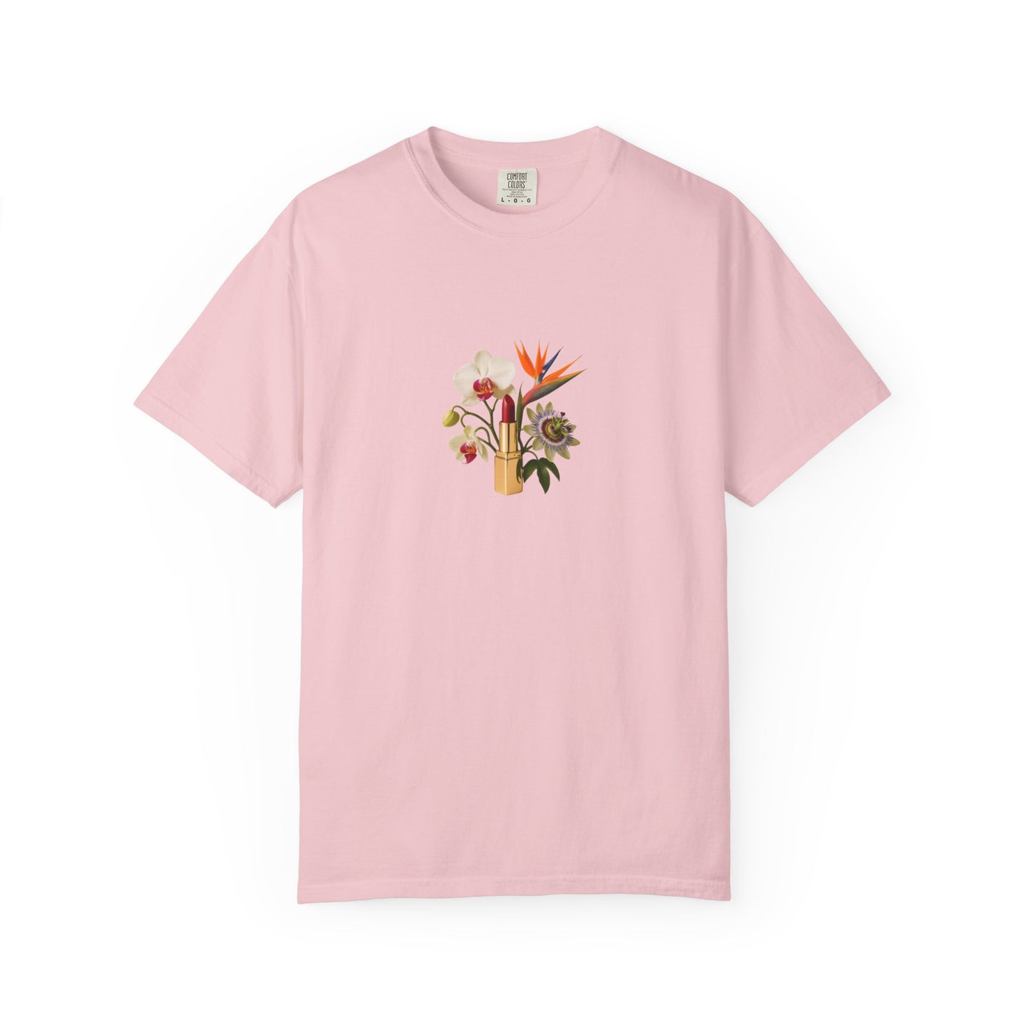 Tropical Floral Bouquet T-Shirt | Bird of Paradise, Orchid, Sunflower