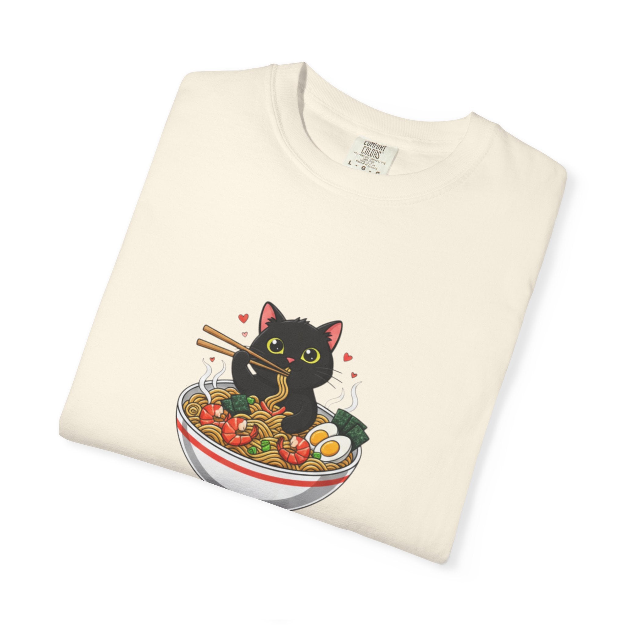 Ramen Cat Garment-Dyed T-shirt