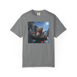 Capybara Gondolier Venice Night T-shirt | Romantic Venetian Canal Illustration
