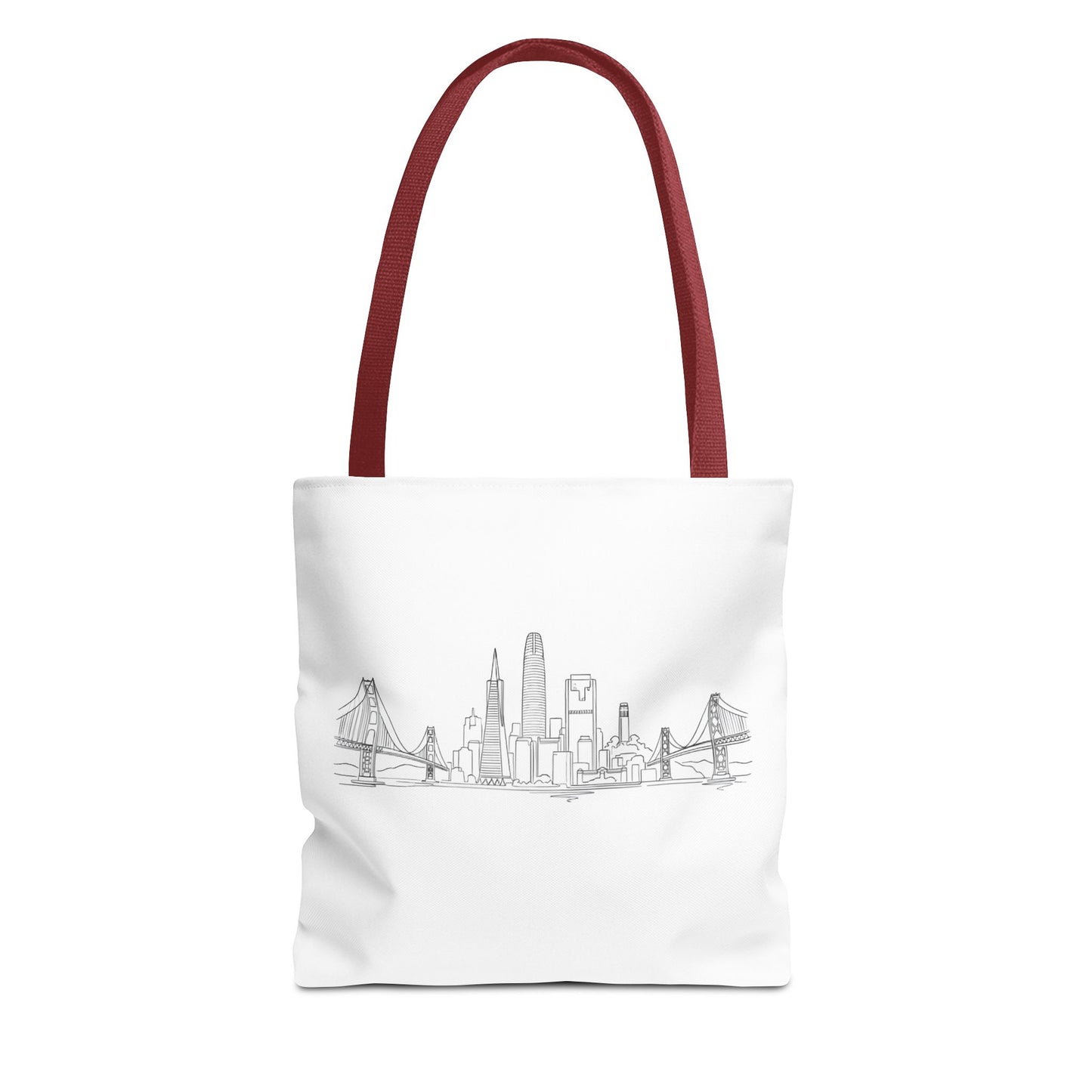San Francisco Skyline Tote Bag | Minimal City Line Art