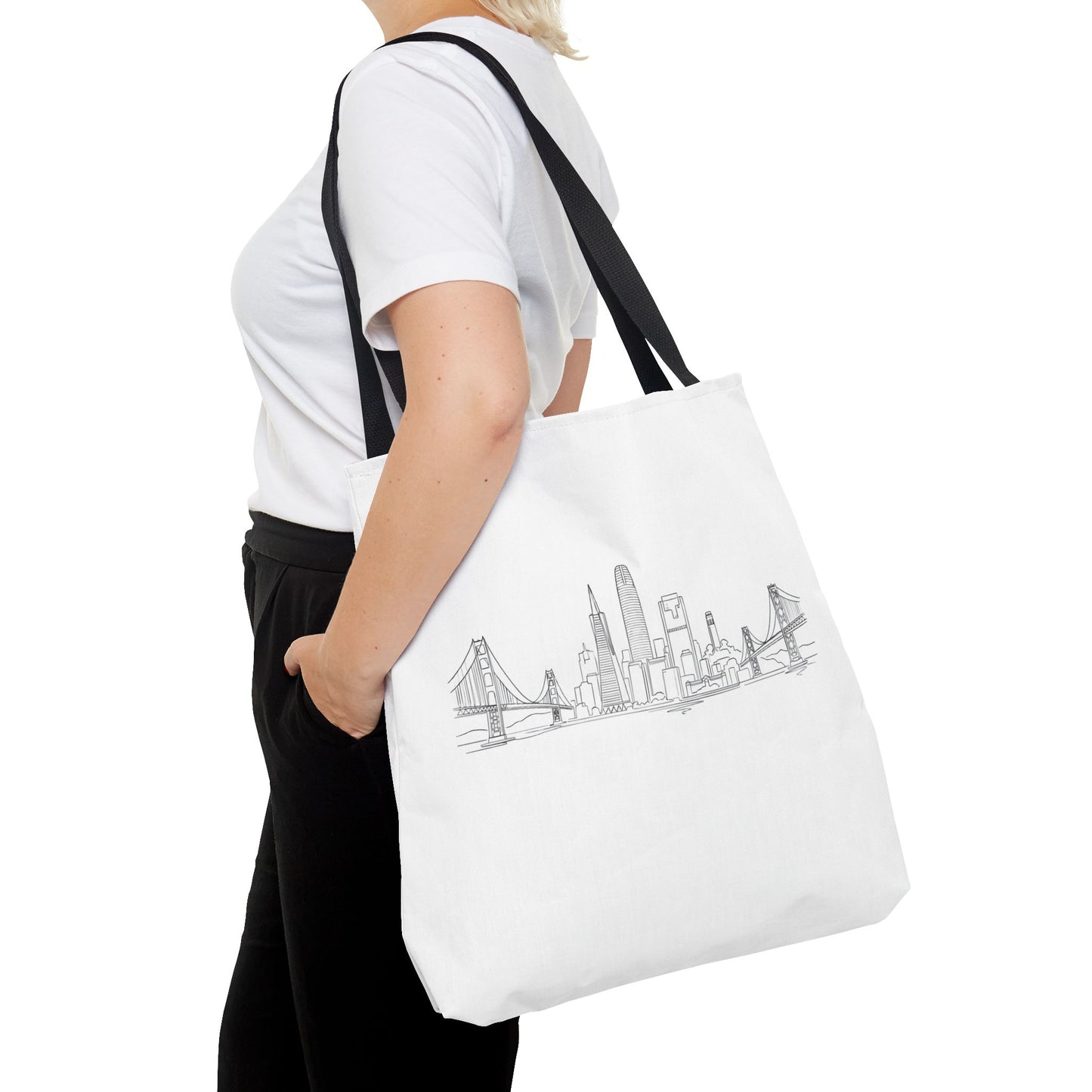 San Francisco Skyline Tote Bag | Minimal City Line Art