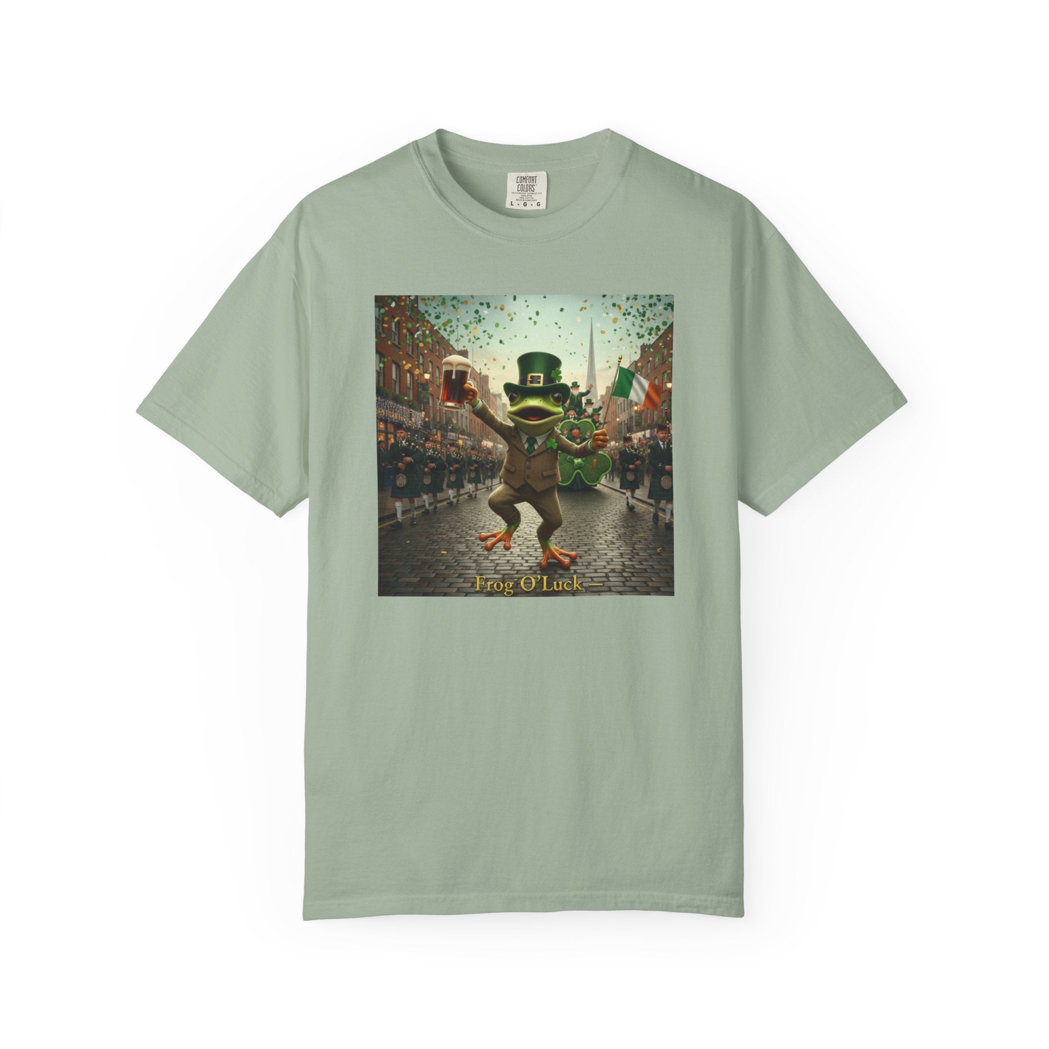 Irish Frog Unisex Garment-Dyed T-shirt