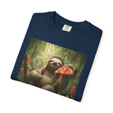 Sloth with Pizza and Pickleball Racket T-shirt | Eat Sleep Drink Repeat