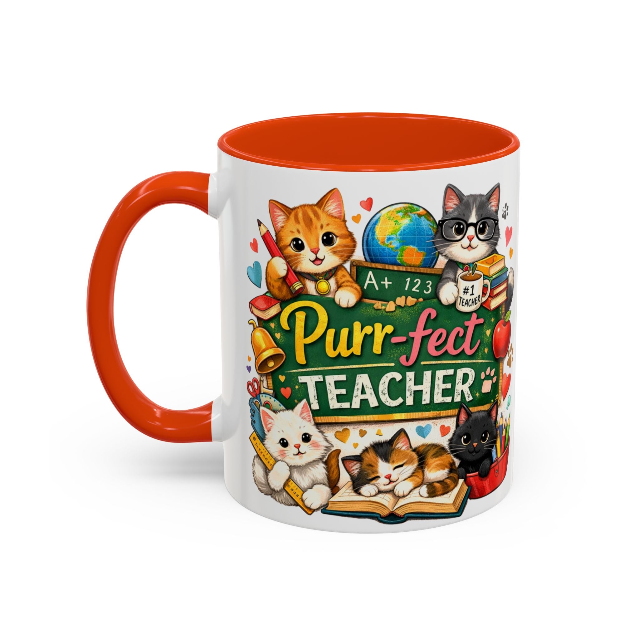 Purr-fect Teacher Mug | Cat Classroom Design, 11oz or 15oz