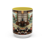 Goose with Sushi Mug | Japanese Tea Room Illustration