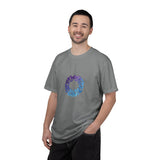 Blue Purple Butterfly Wreath T-shirt | Floral Circle Tee