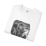 Noir Mob Cats T-Shirt | Gangster Cat Illustration, Vintage 1920s Style