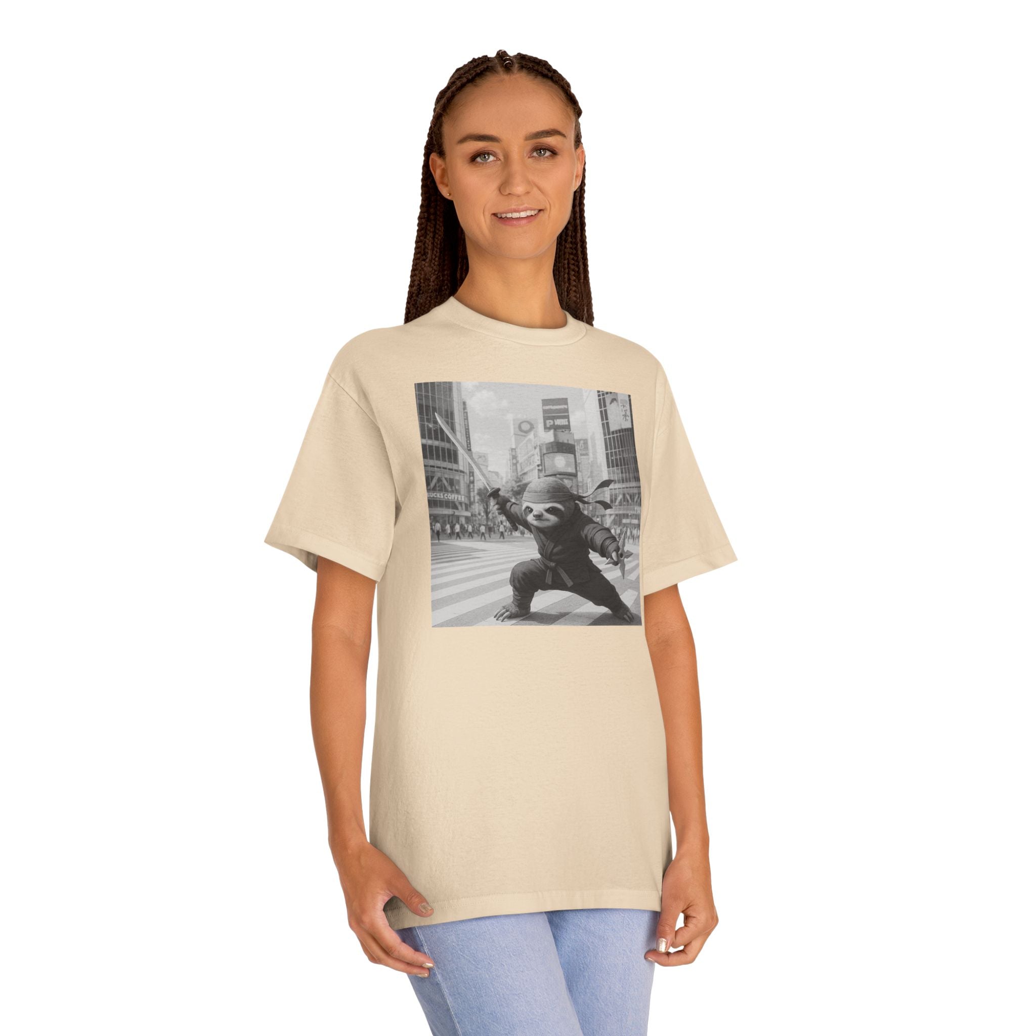 Un-Hurry Sloth Ninja Tee | Slow Living, Zen Grit, Stealth-Lag Design