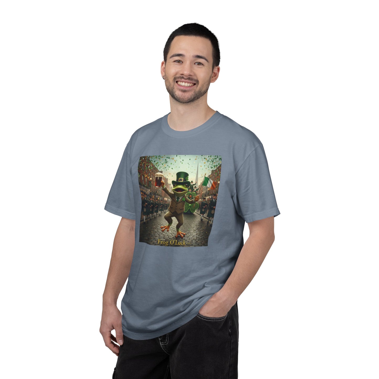 Irish Frog Unisex Garment-Dyed T-shirt