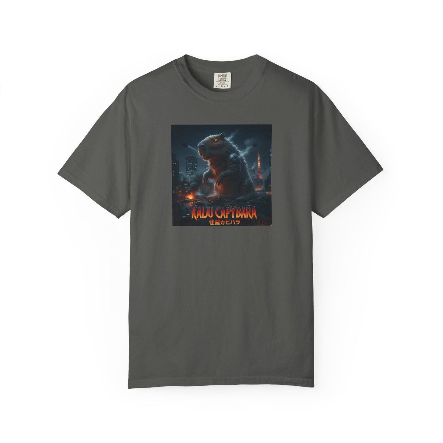 Kaiju Capybara T-shirt | Giant Monster Rodent Graphic Tee