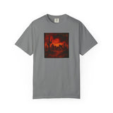 Red Desert Sunset T-shirt | Cactus Landscape, Moody Western Scene