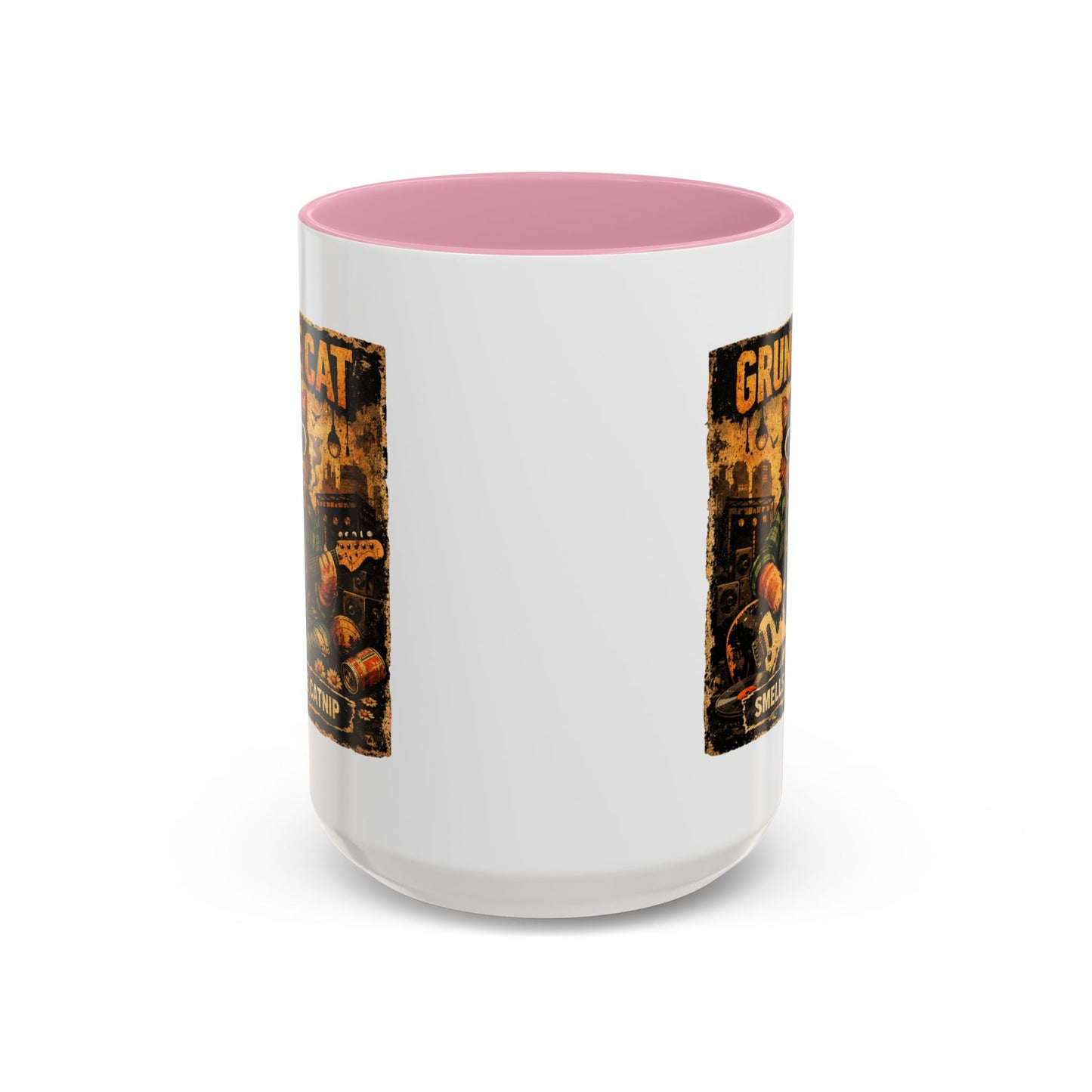 Grunge Cat Smells Like Catnip Mug | Ceramic Coffee Cup
