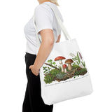 Vintage Mushroom Wildflower Specimen Study Tote Bag