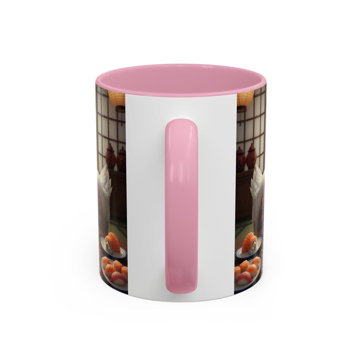 Goose with Sushi Mug | Japanese Tea Room Illustration