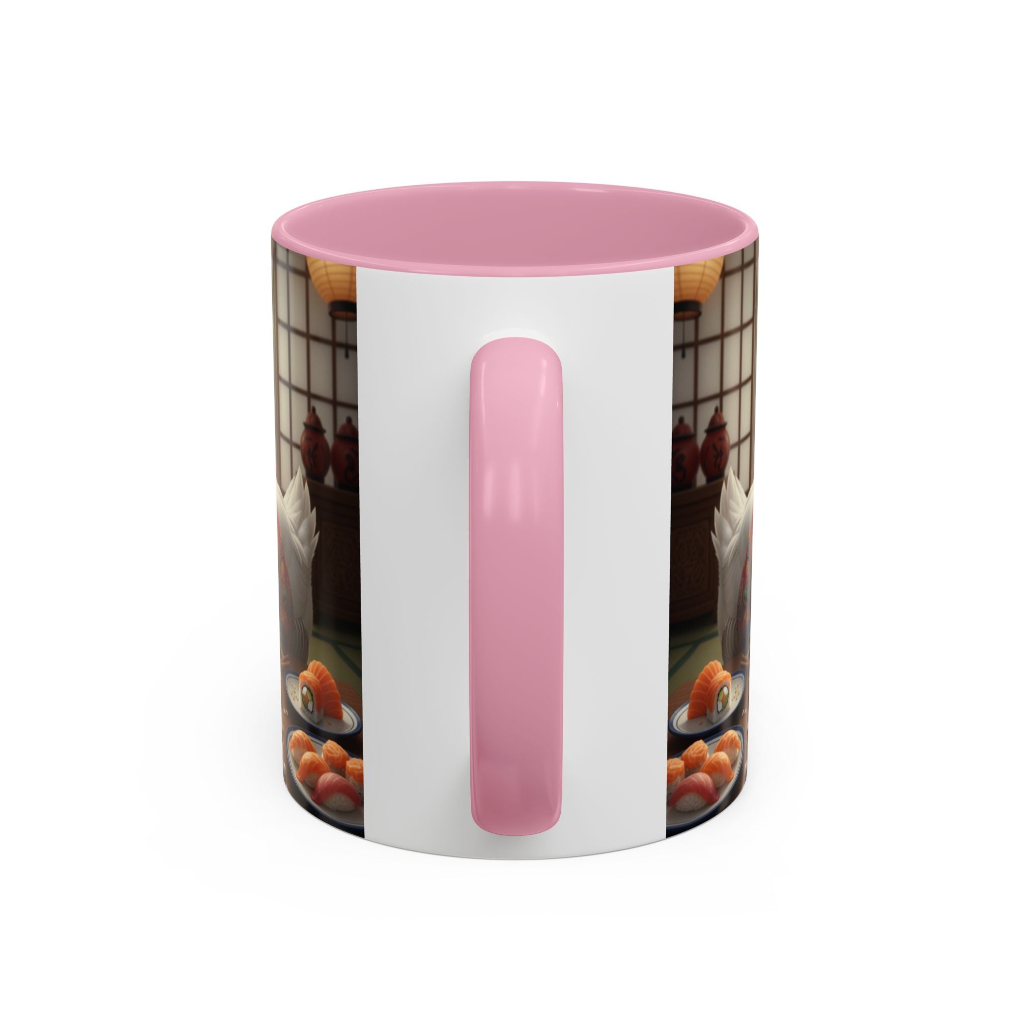 Goose with Sushi Mug | Japanese Tea Room Illustration