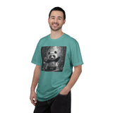 Panda Pickleball Bamboo Forest T-Shirt | Monochrome Kawaii Sports Decor