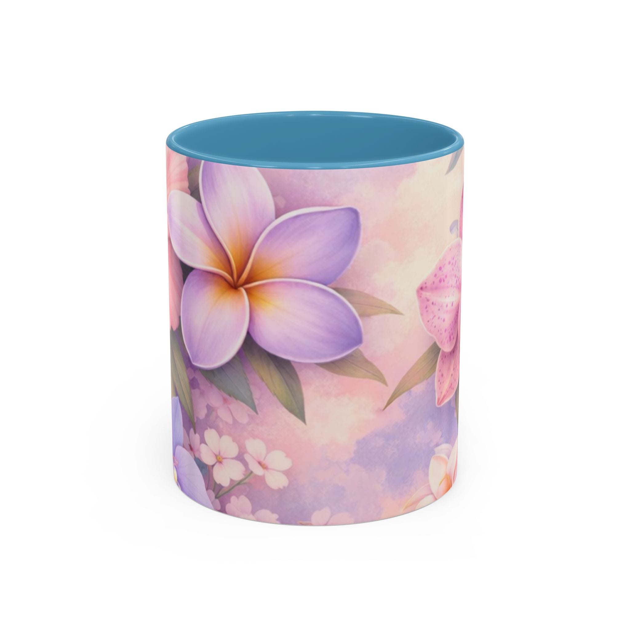 Tropical Orchid Floral Mug | Accent Coffee Mug 11oz 15oz