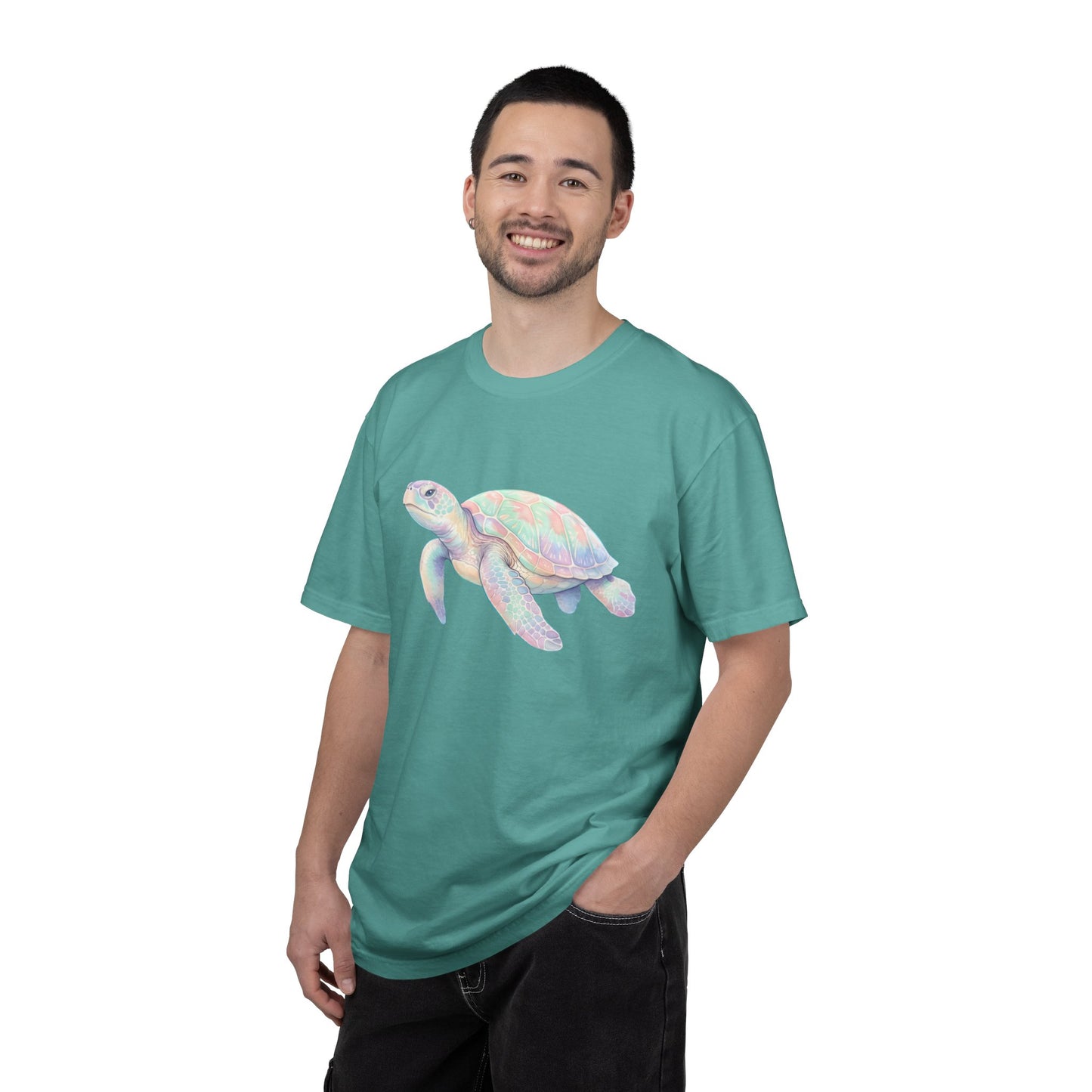 Pastel Sea Turtle T-shirt | Watercolor Marine Life Tee