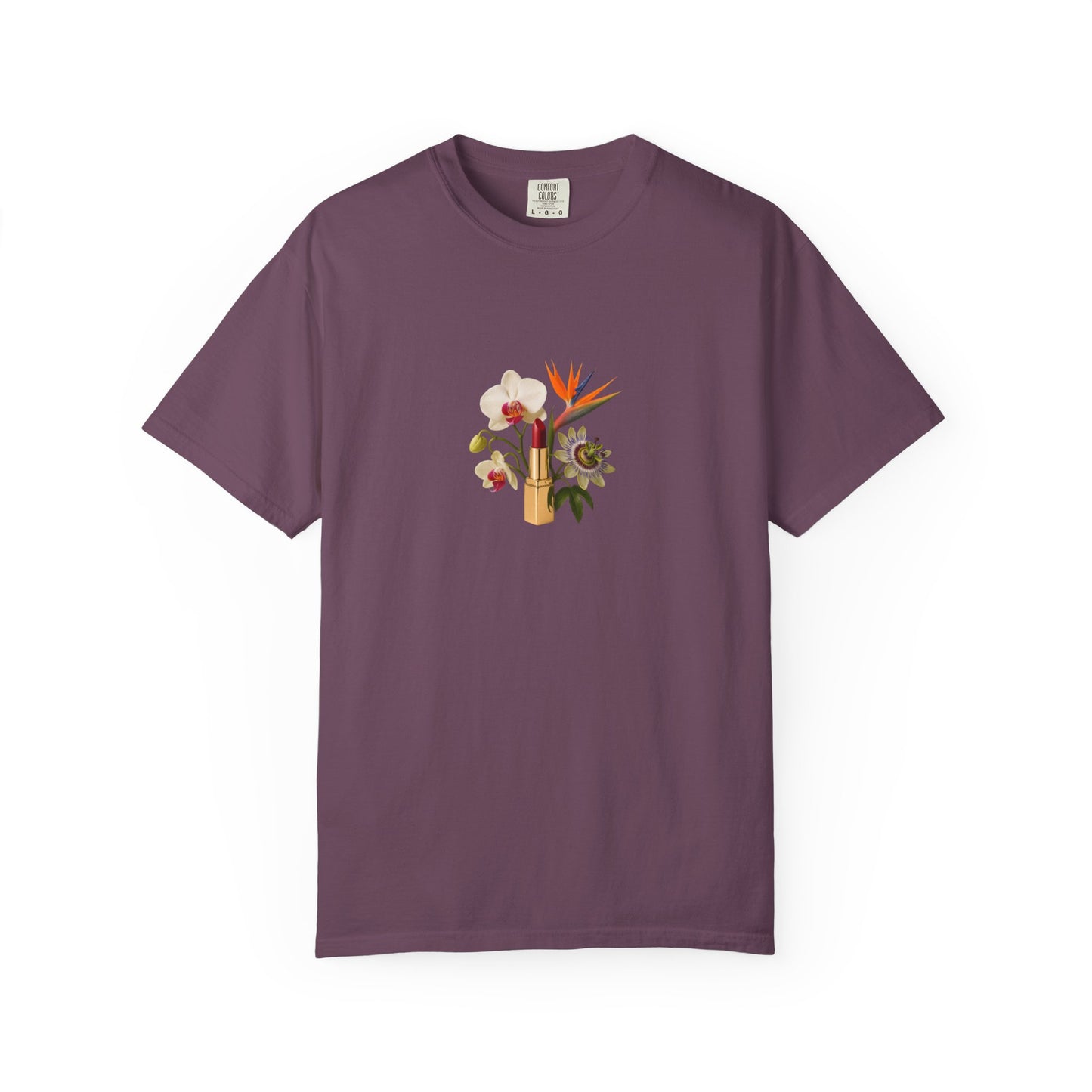 Tropical Floral Bouquet T-Shirt | Bird of Paradise, Orchid, Sunflower