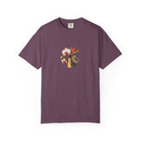 Tropical Floral Bouquet T-Shirt | Bird of Paradise, Orchid, Sunflower