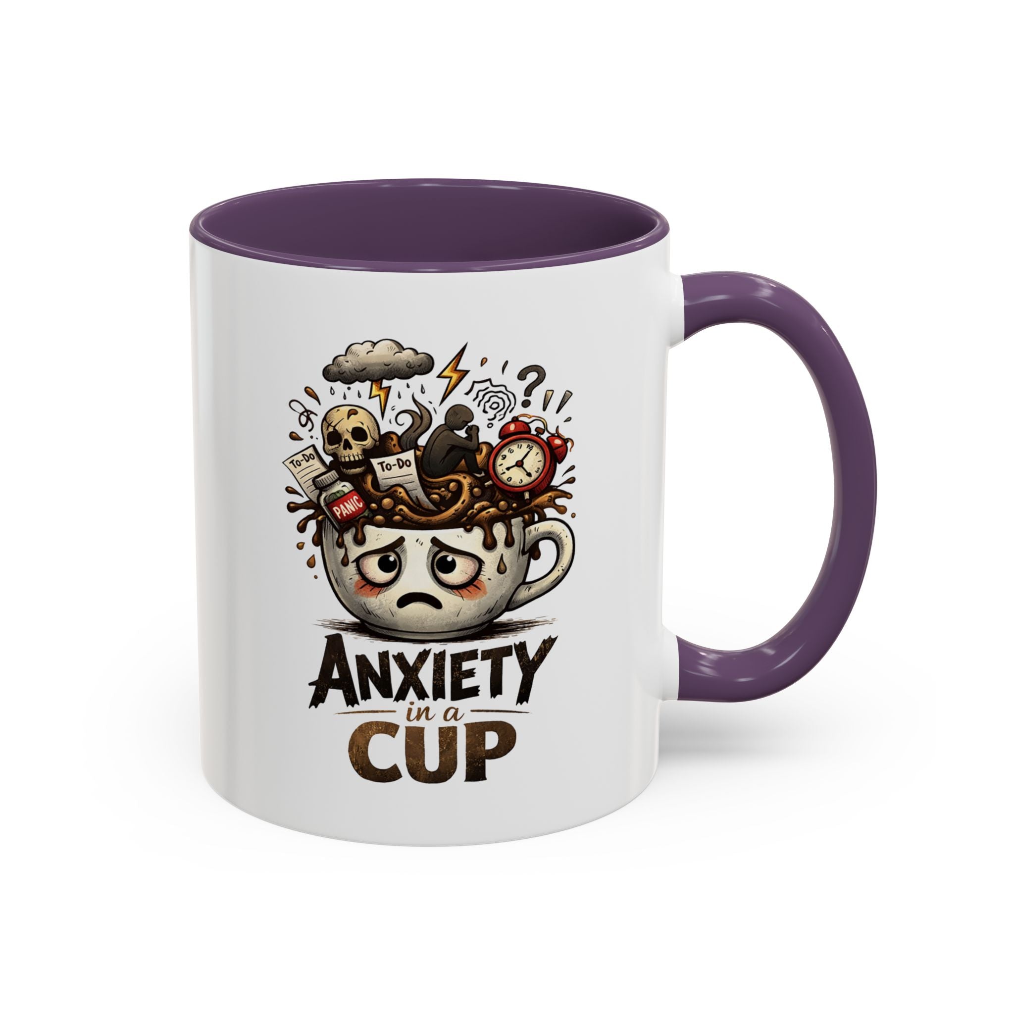 Anxiety in a Cup Coffee Mug | Accent 11oz 15oz