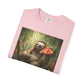 Sloth with Pizza and Pickleball Racket T-shirt | Eat Sleep Drink Repeat