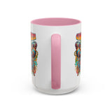 Groovy Mama Butterfly Mug | Retro Psychedelic Floral Design