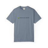 planet over plastic T-shirt | environmental tree slogan tee