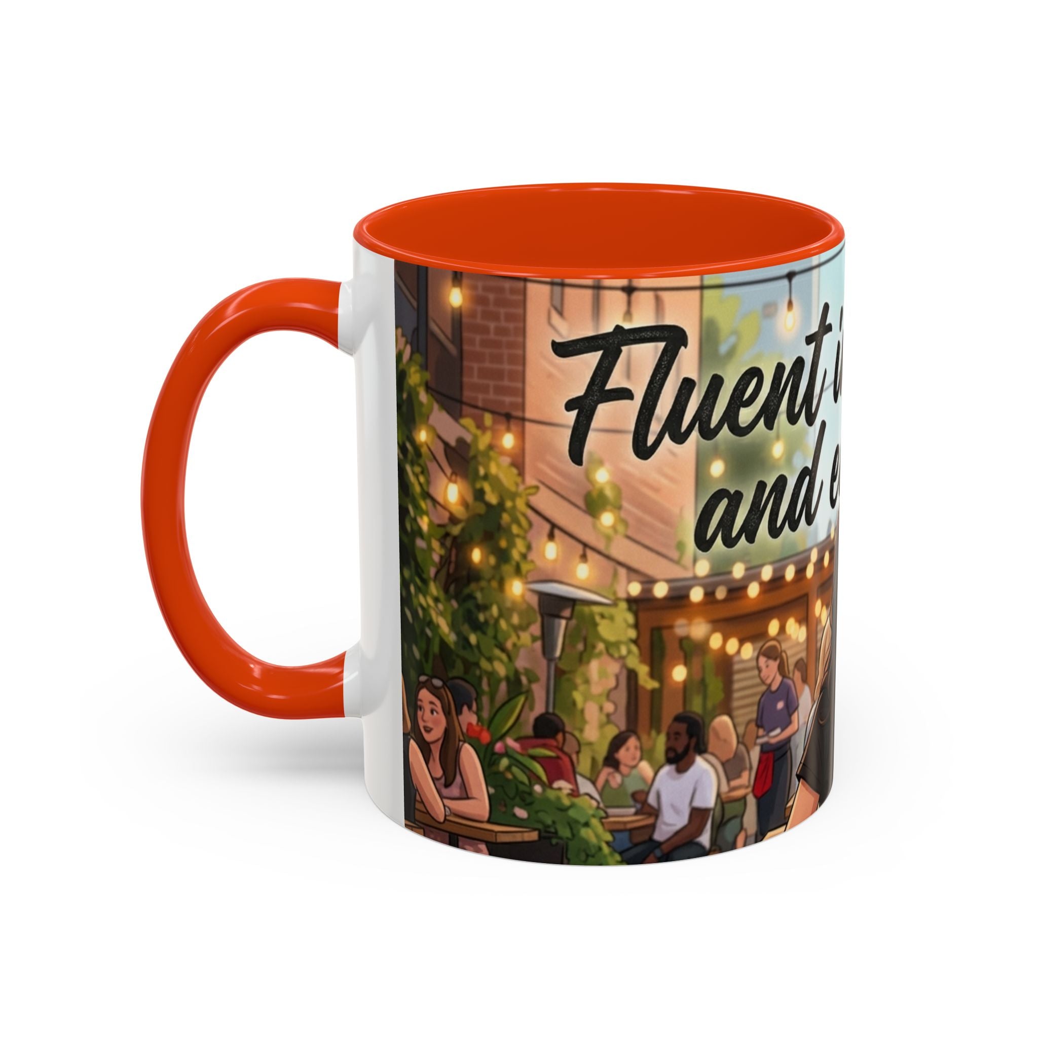 Sarcastic Girl Illustration Mug | 11oz or 15oz Colorful Ceramic