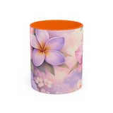 Tropical Orchid Floral Mug | Accent Coffee Mug 11oz 15oz