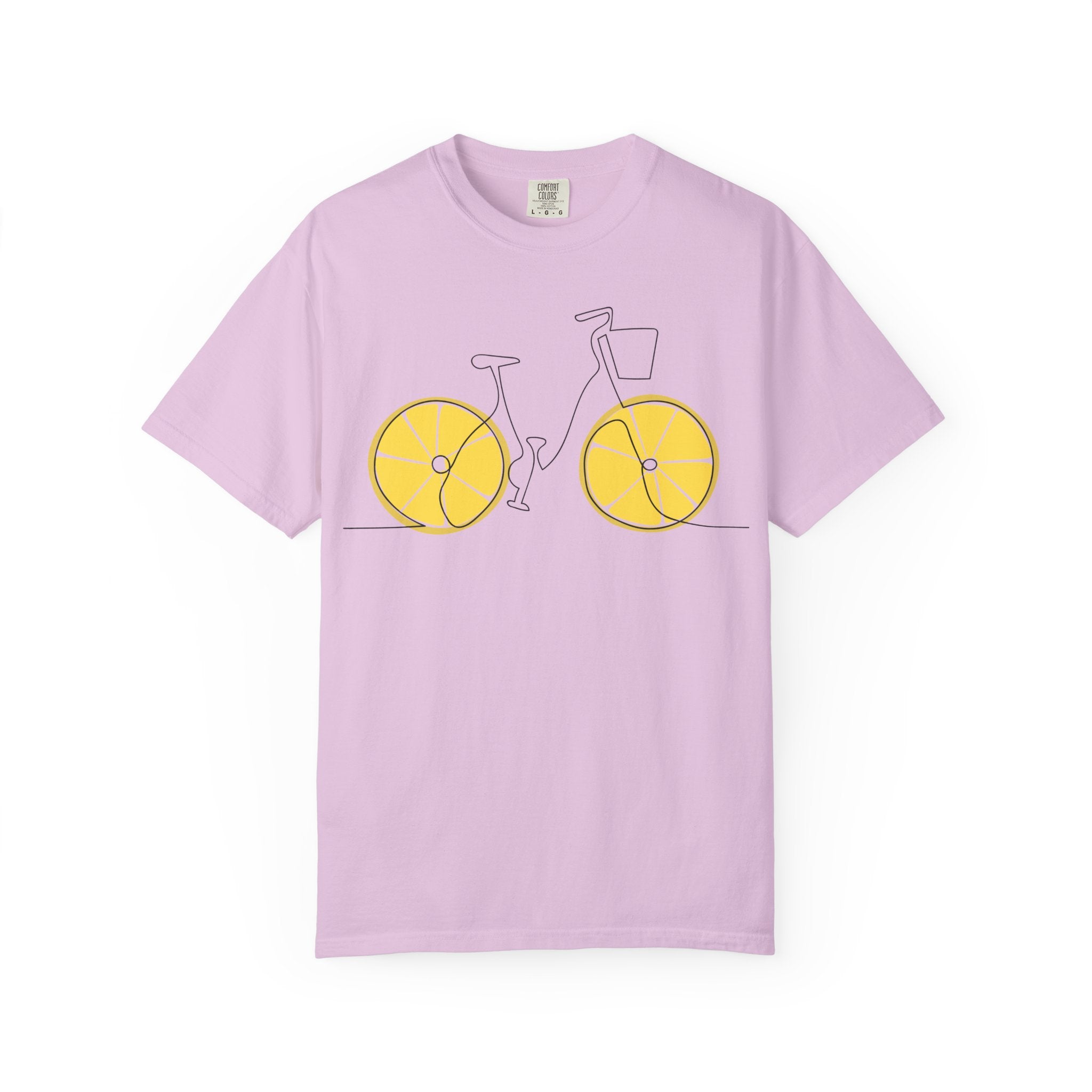 Lemon Wheel Bicycle T-shirt | Citrus Bike Graphic Tee