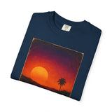 Sunset Palm Silhouette T-shirt | Tropical Sunset Tee