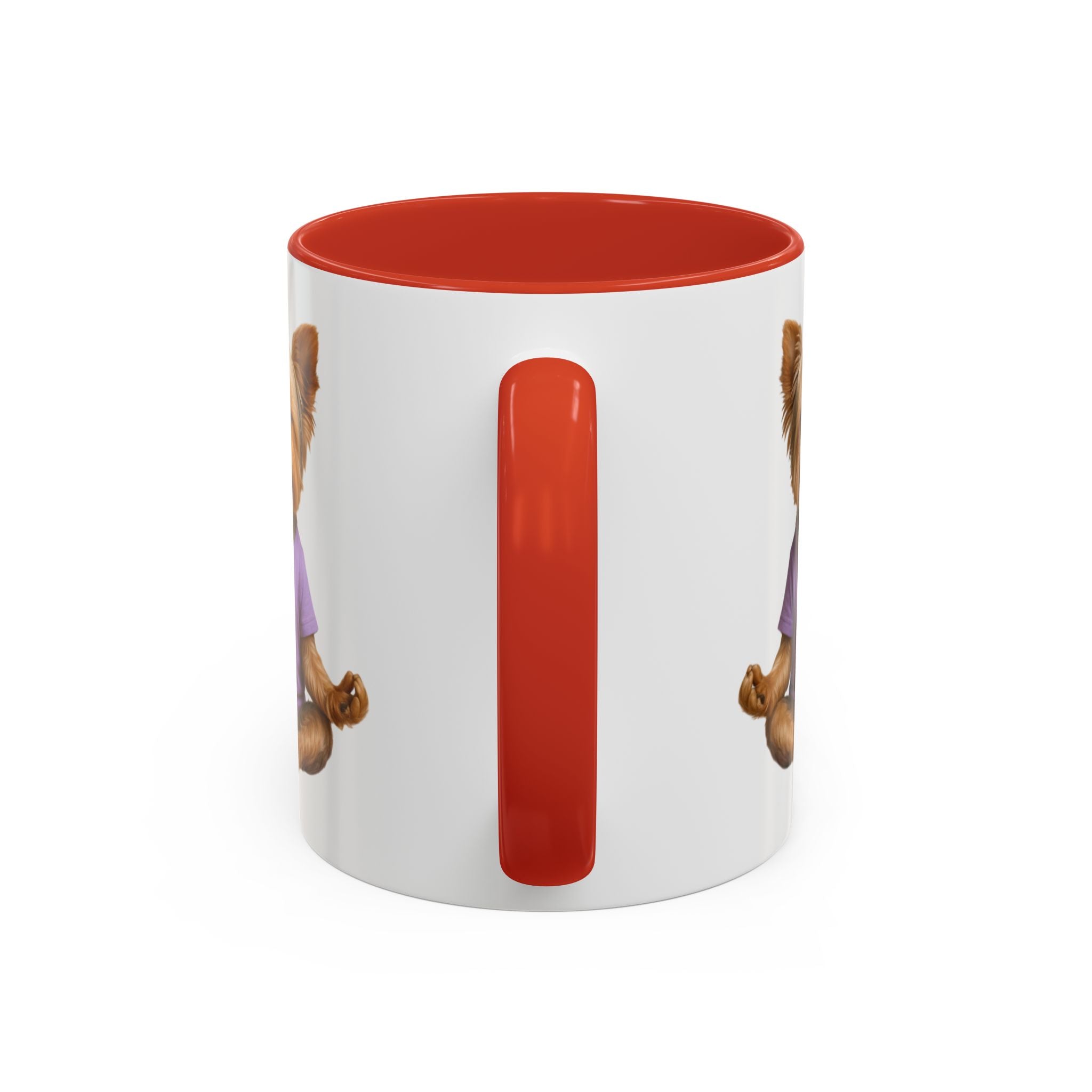Meditating Yorkshire Terrier Mug | Accent Coffee Mug 11oz 15oz