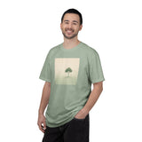 Solitary Tree Minimalist Artwork T-Shirt | Nature Square Print