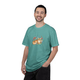 Orange Tabby Cat with Wildflowers T-Shirt | Floral Cat Tee