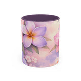 Tropical Orchid Floral Mug | Accent Coffee Mug 11oz 15oz