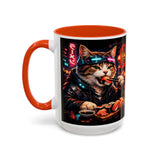 Cyberpunk Sushi Cat Mug | 11oz 15oz Ceramic Coffee Cup