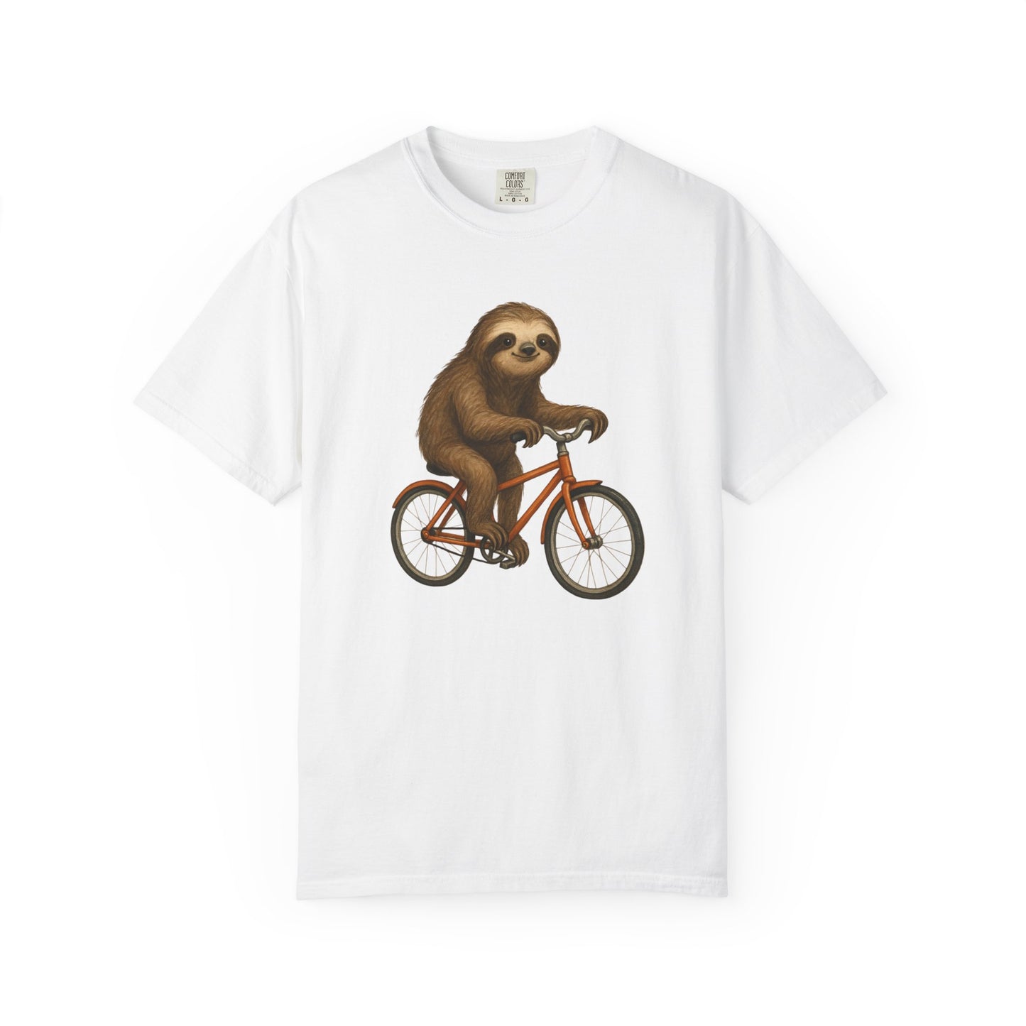 Sloth Bicycle Shirt – Funny Riding Bike Illustration Tees for Cycling Lover