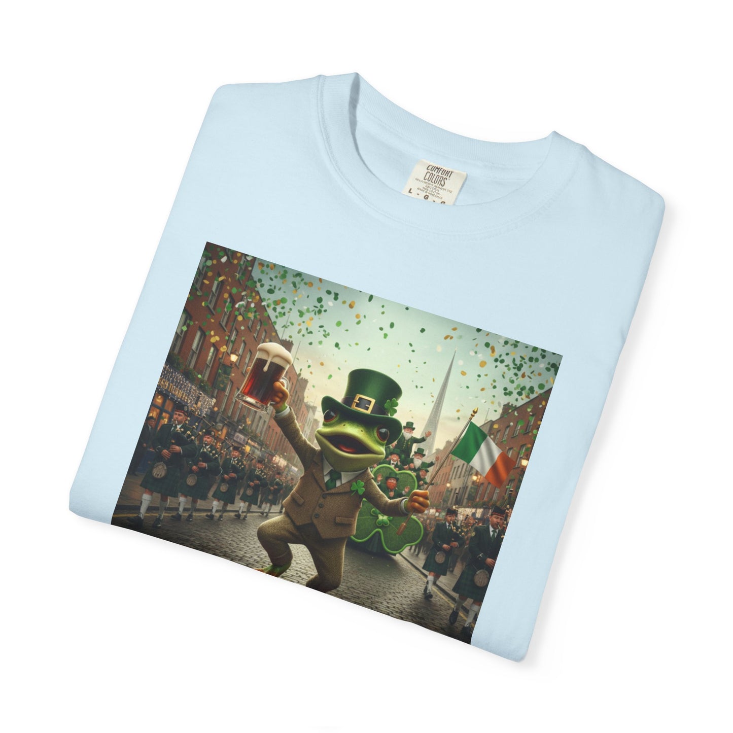 Irish Frog Unisex Garment-Dyed T-shirt