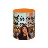 Sarcastic Girl Illustration Mug | 11oz or 15oz Colorful Ceramic