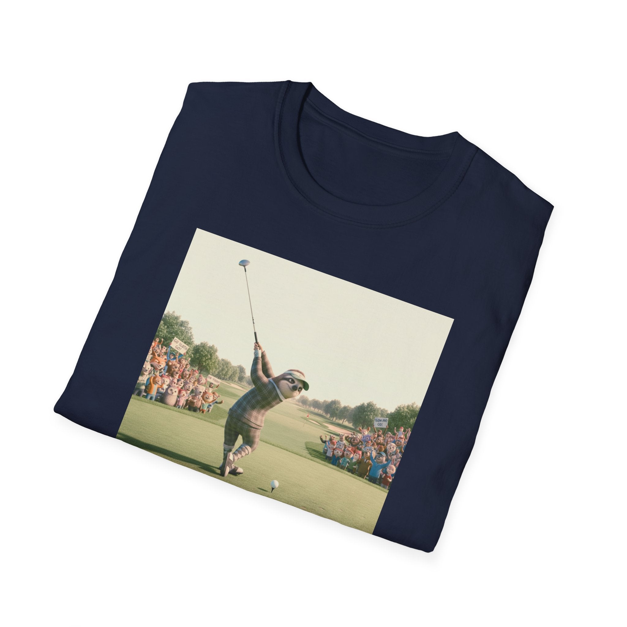 Sloth Golfer 3D Animation T-Shirt | Cinematic CGI Sporting Character