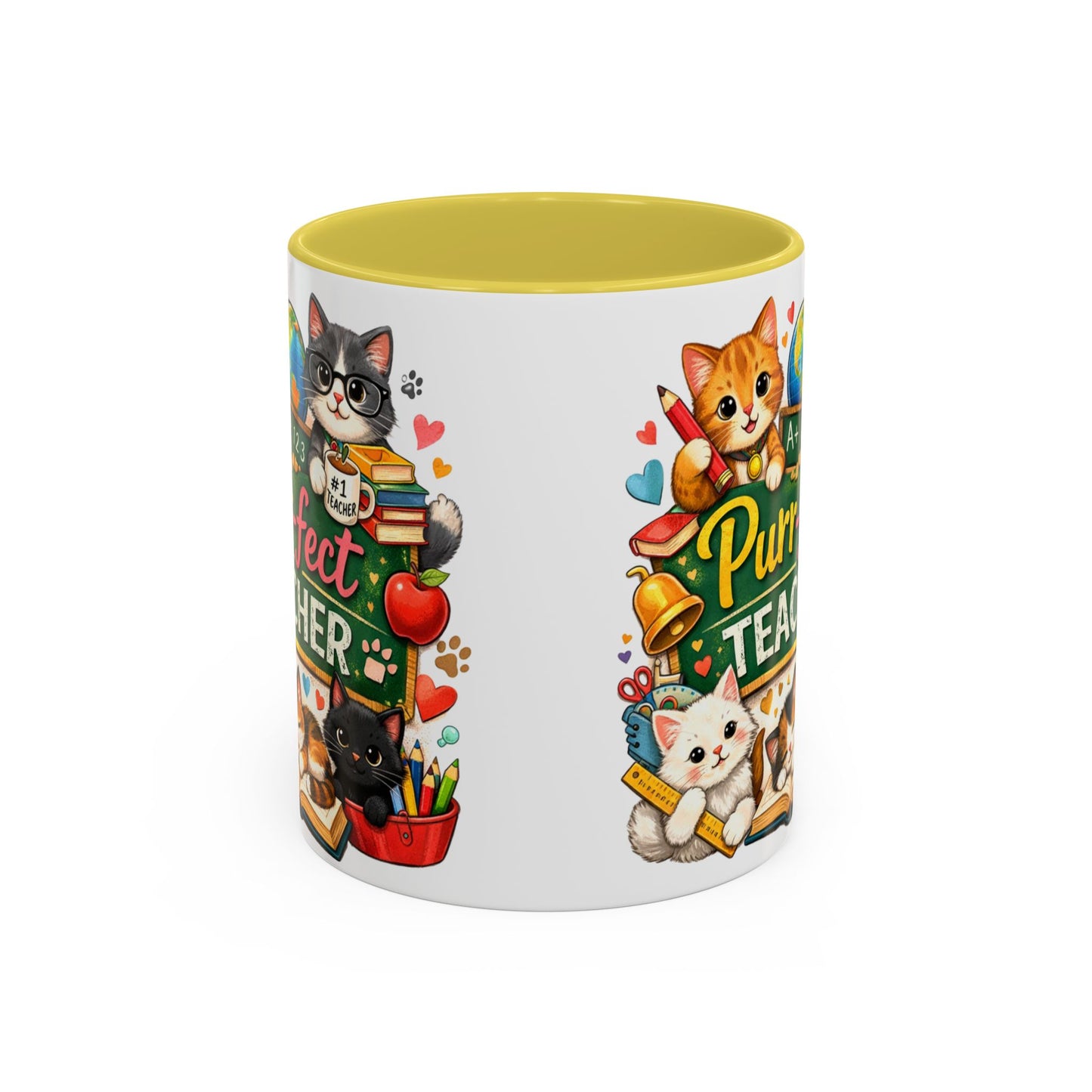 Purr-fect Teacher Mug | Cat Classroom Design, 11oz or 15oz