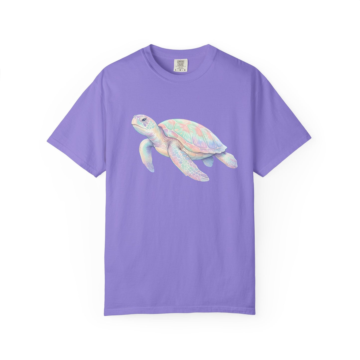 Pastel Sea Turtle T-shirt | Watercolor Marine Life Tee