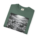 Pickleball Beagle Puppies T-shirt | Monochrome Dog Art