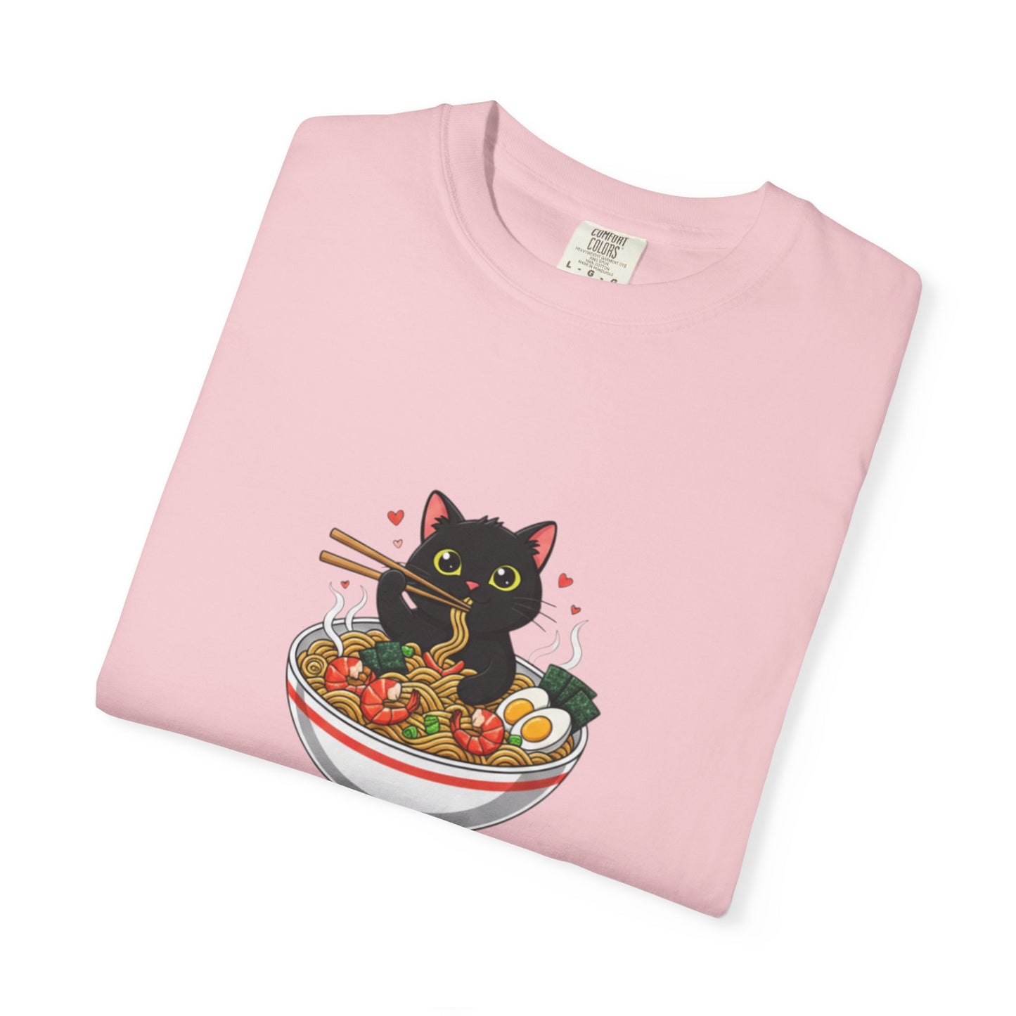 Ramen Cat Garment-Dyed T-shirt