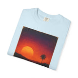 Sunset Palm Silhouette T-shirt | Tropical Sunset Tee
