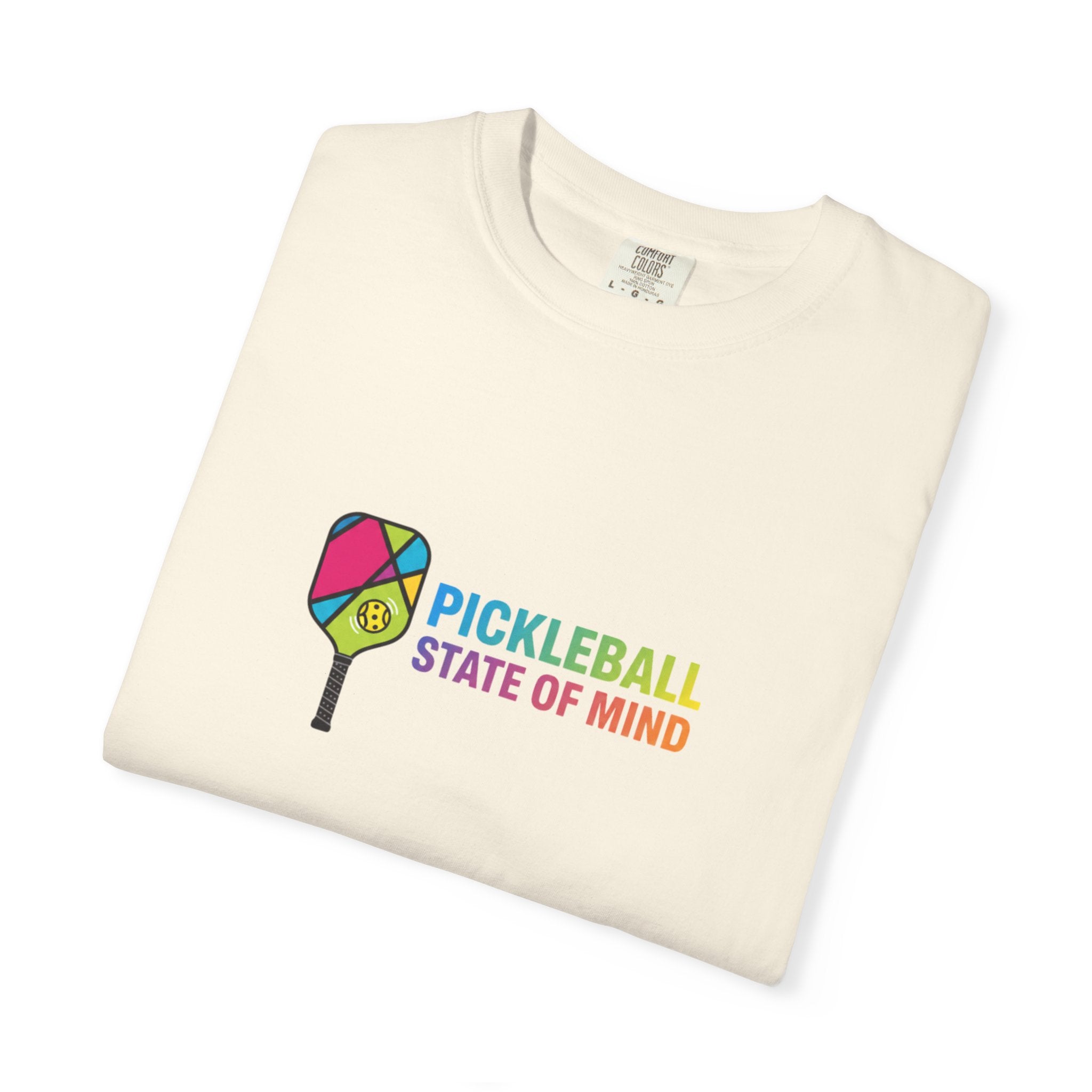 Pickleball State of Mind T-shirt | Colorful Paddle Graphic